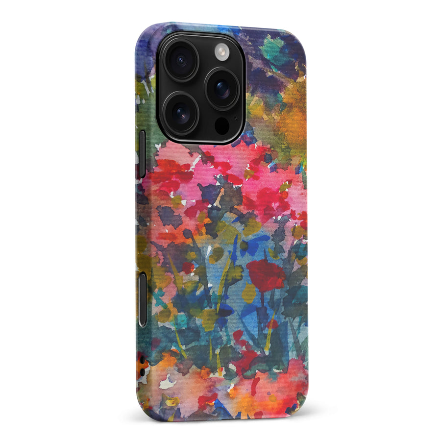 iPhone 16 Pro Max Painted Wildflowers Phone Case