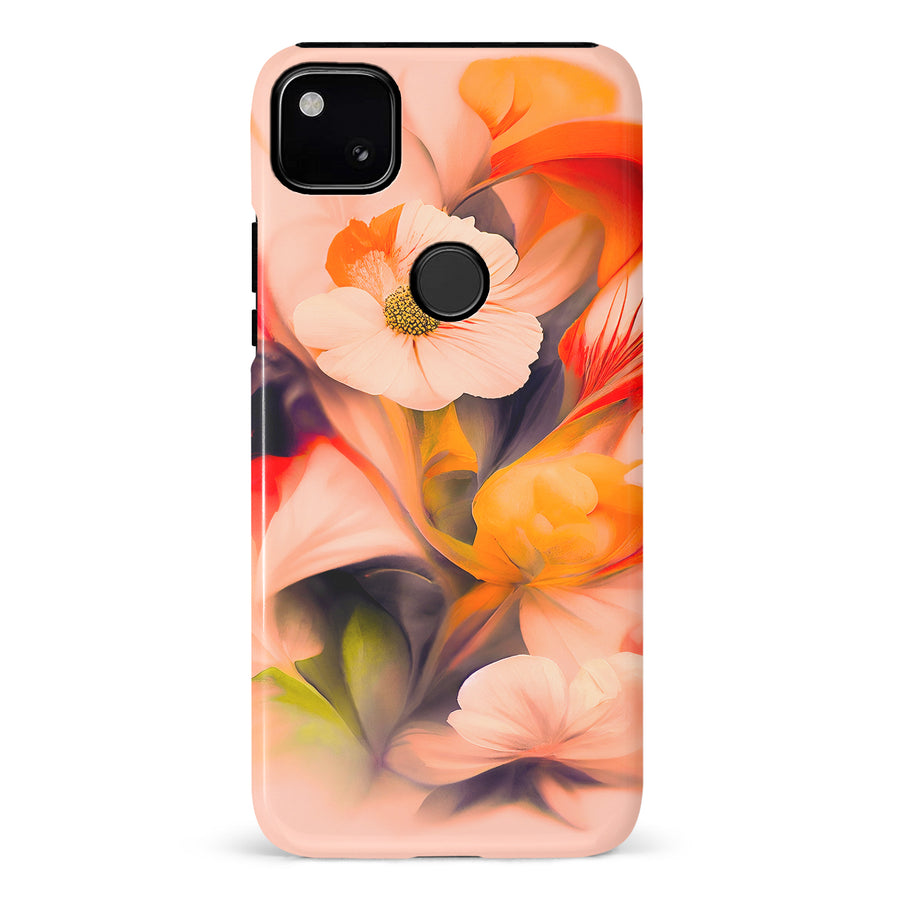Google Pixel 4A Tranquil Painted Orchids Phone Case