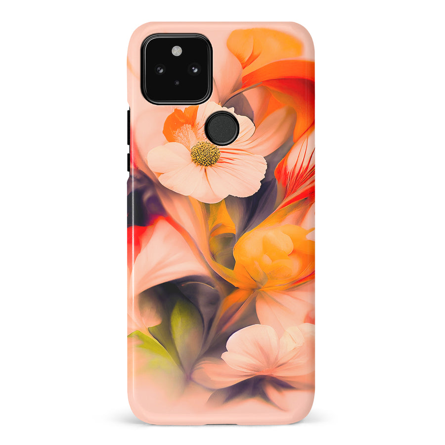 Google Pixel 5 Tranquil Painted Orchids Phone Case