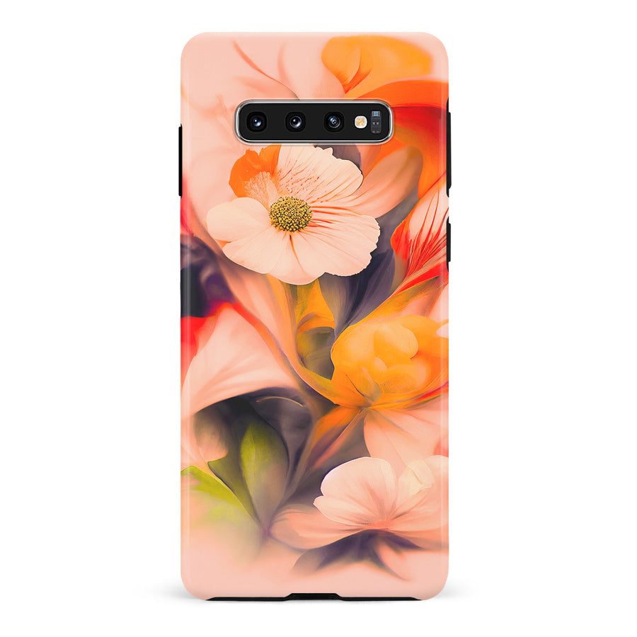 Samsung Galaxy S10 Tranquil Painted Orchids Phone Case