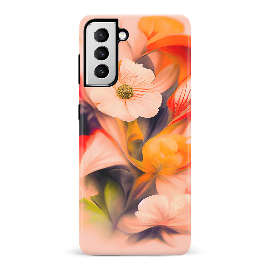 Samsung Galaxy S21 Tranquil Painted Orchids Phone Case