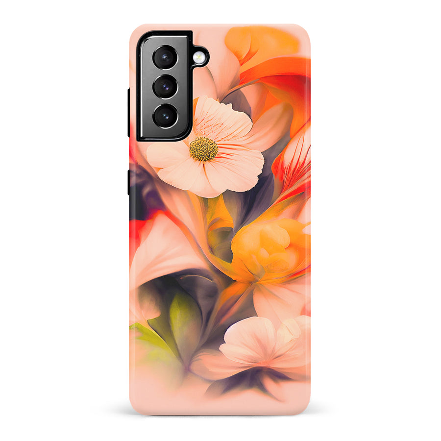 Samsung Galaxy S21 Plus Tranquil Painted Orchids Phone Case