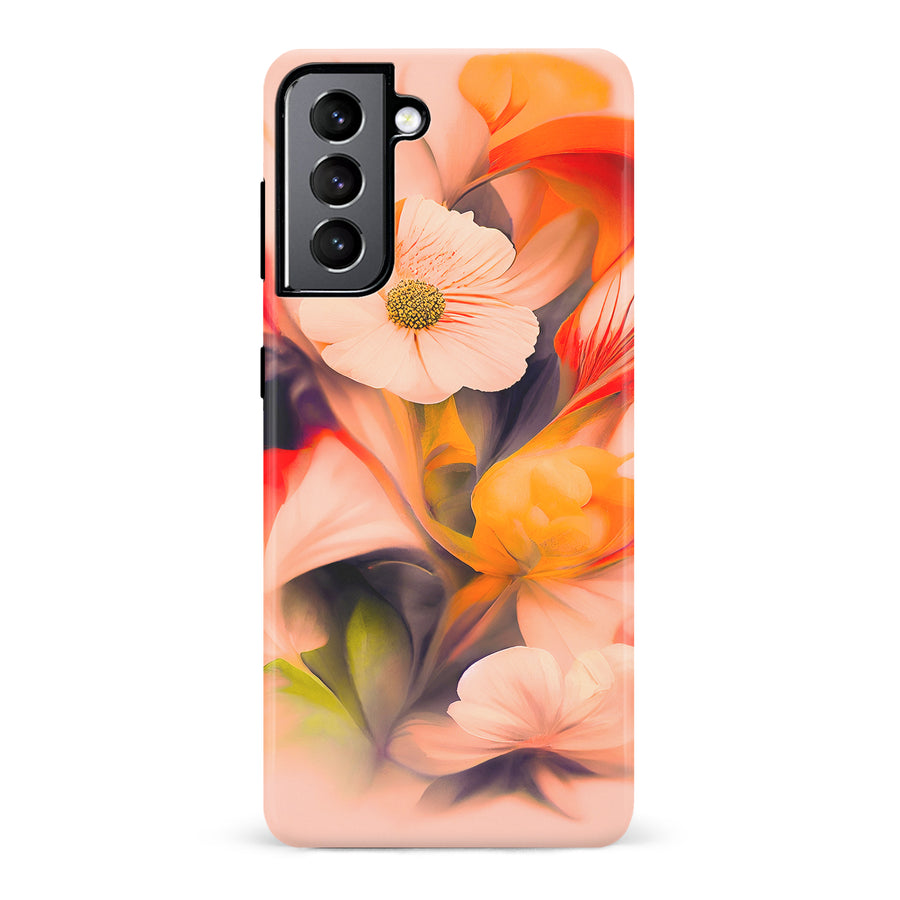 Samsung Galaxy S22 Tranquil Painted Orchids Phone Case