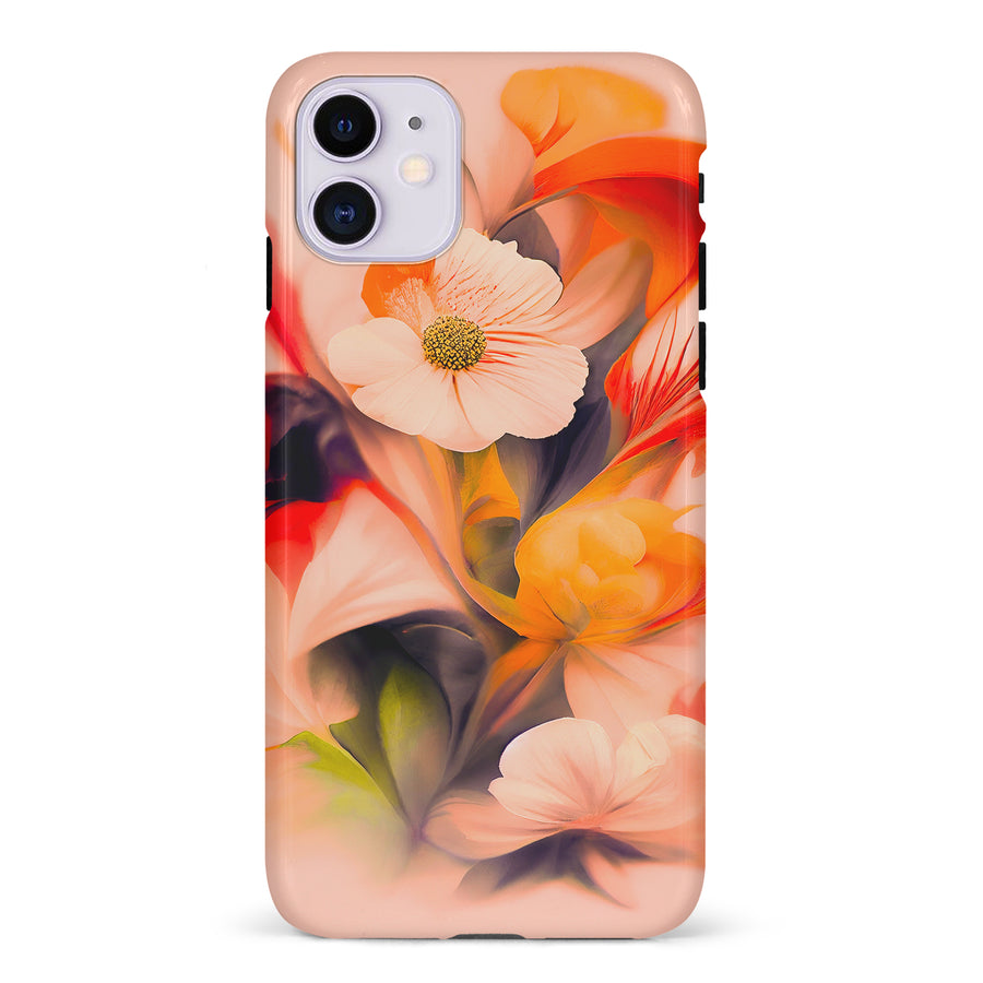 iPhone 11 Tranquil Painted Orchids Phone Case