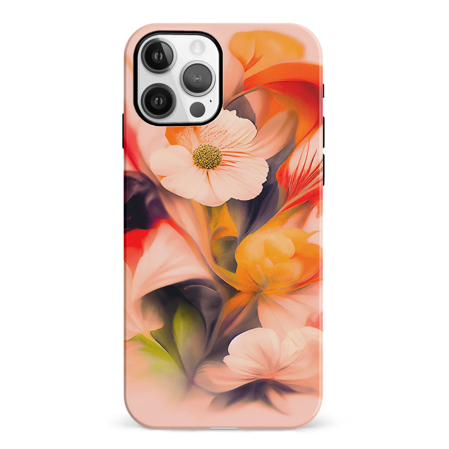 iPhone 12 Tranquil Painted Orchids Phone Case