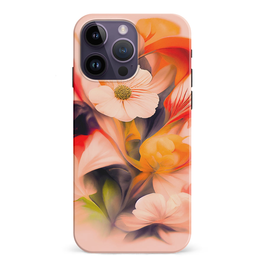 iPhone 15 Pro Tranquil Painted Orchids Phone Case