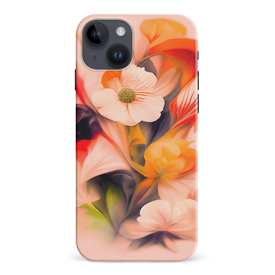 iPhone 15 Plus Tranquil Painted Orchids Phone Case
