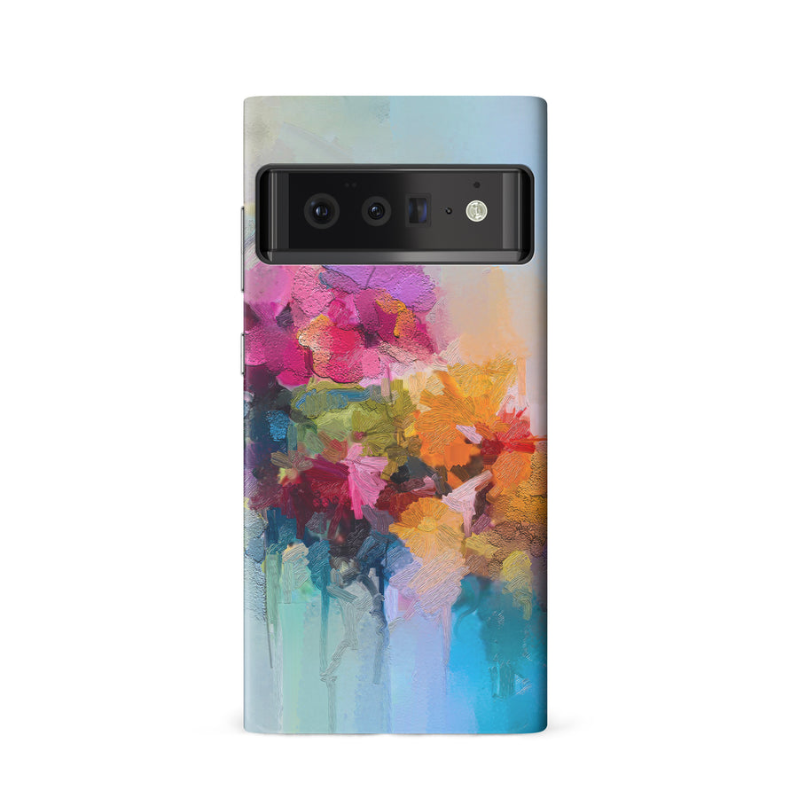 Google Pixel 6 Dance Painted Flowers Phone Case