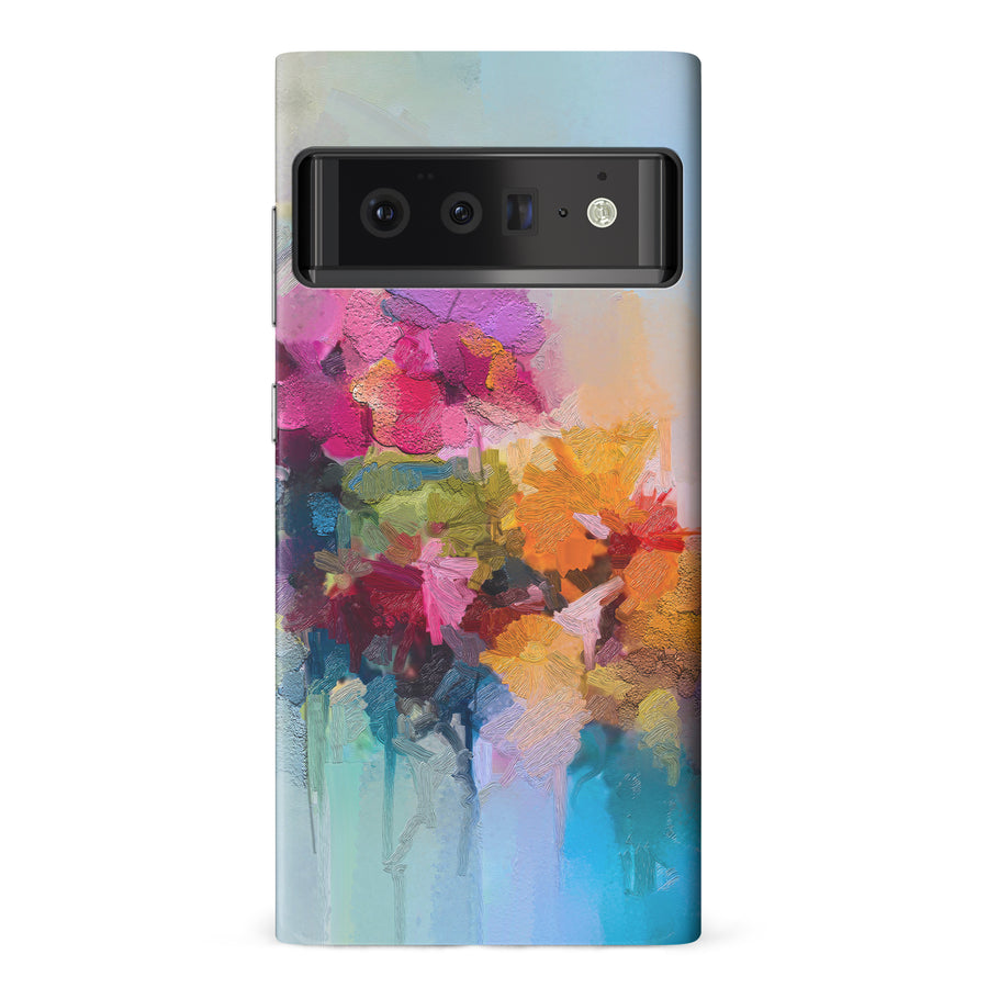 Google Pixel 6 Pro Dance Painted Flowers Phone Case