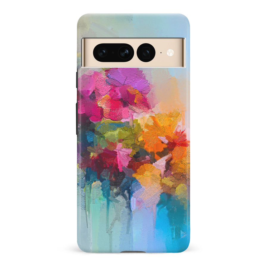 Google Pixel 7 Pro Dance Painted Flowers Phone Case
