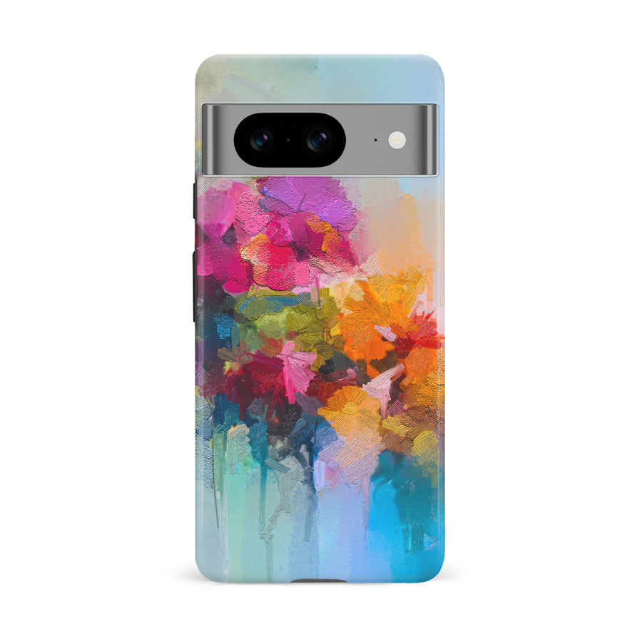 Google Pixel 8 Dance Painted Flowers Phone Case