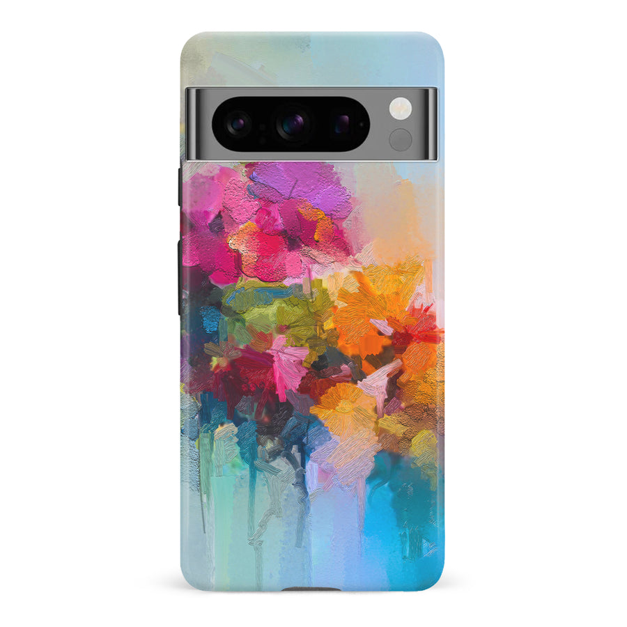 Google Pixel 8 Pro Dance Painted Flowers Phone Case