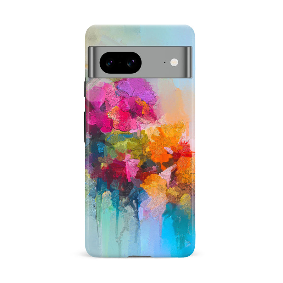 Google Pixel 8A Dance Painted Flowers Phone Case