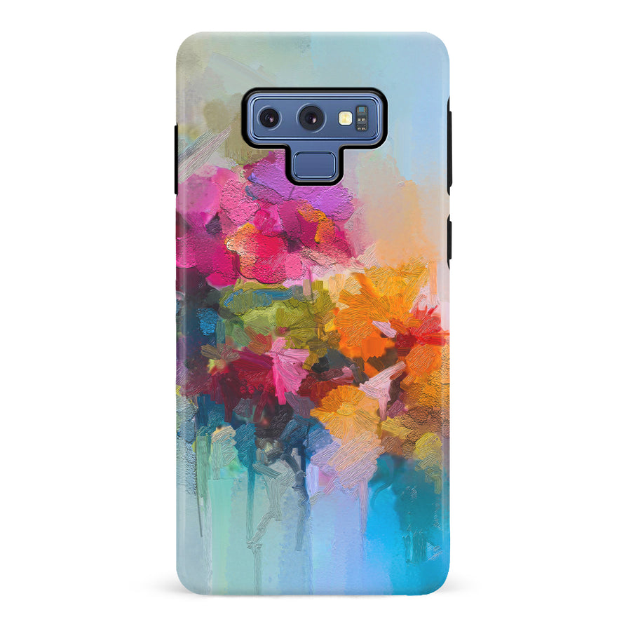 Samsung Galaxy Note 9 Dance Painted Flowers Phone Case