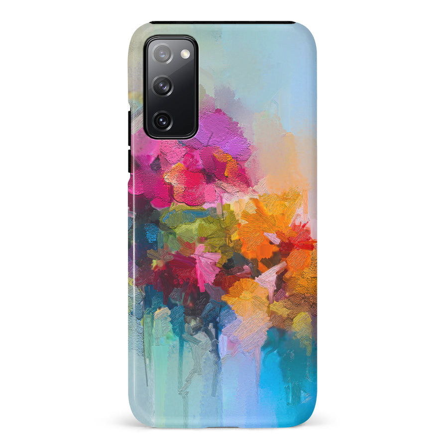 Samsung Galaxy S20 FE Dance Painted Flowers Phone Case