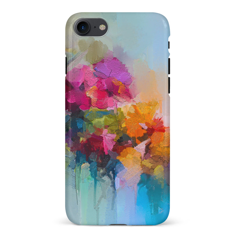 iPhone 7/8/SE Dance Painted Flowers Phone Case