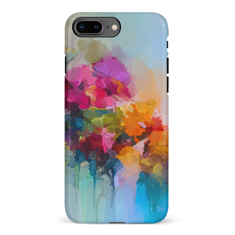 iPhone 8 Plus Dance Painted Flowers Phone Case