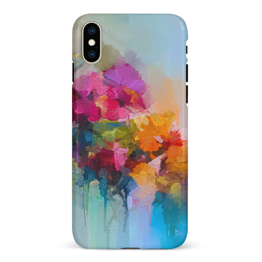iPhone XS Max Dance Painted Flowers Phone Case