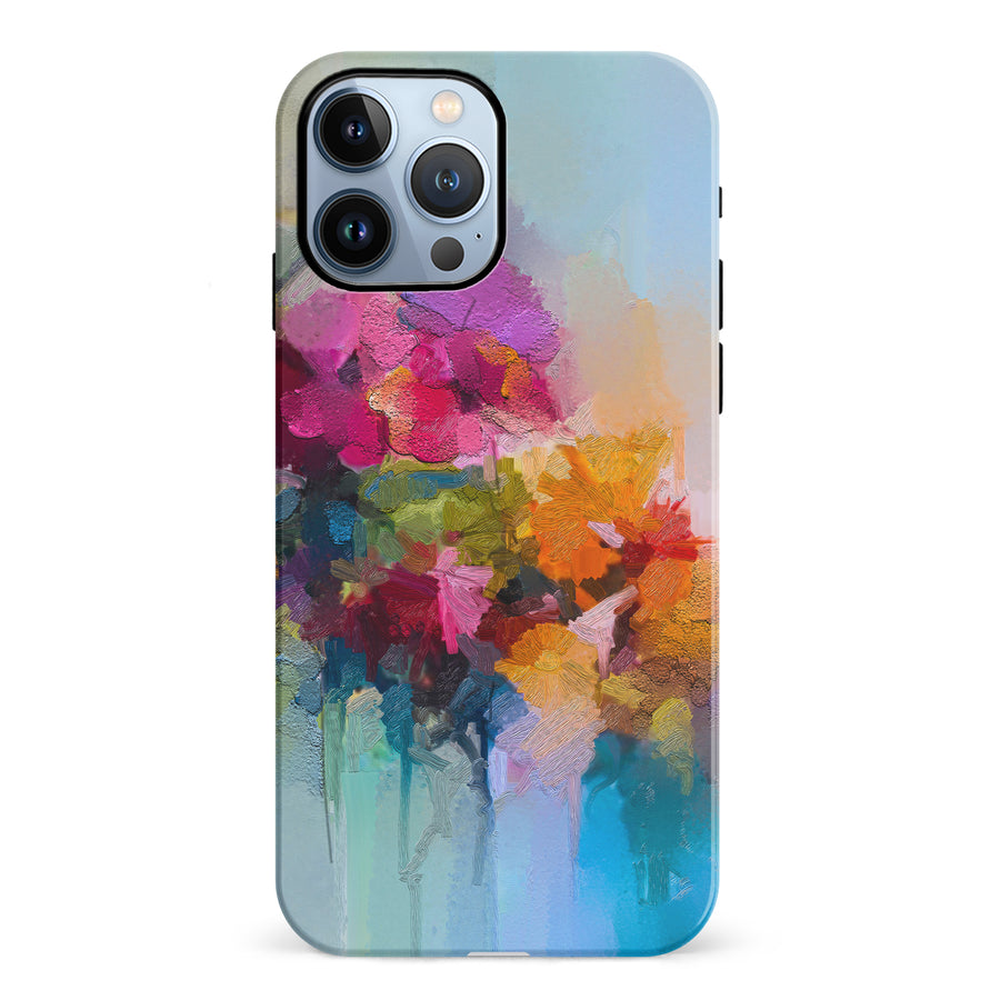 iPhone 12 Pro Dance Painted Flowers Phone Case