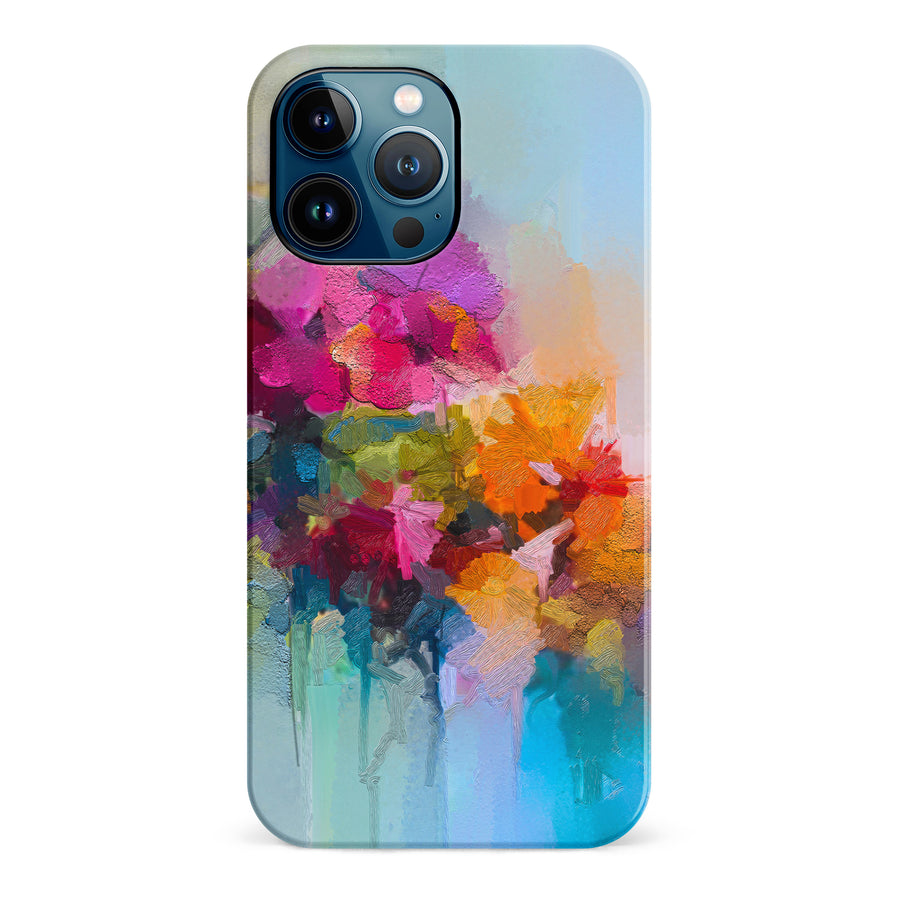 iPhone 12 Pro Max Dance Painted Flowers Phone Case