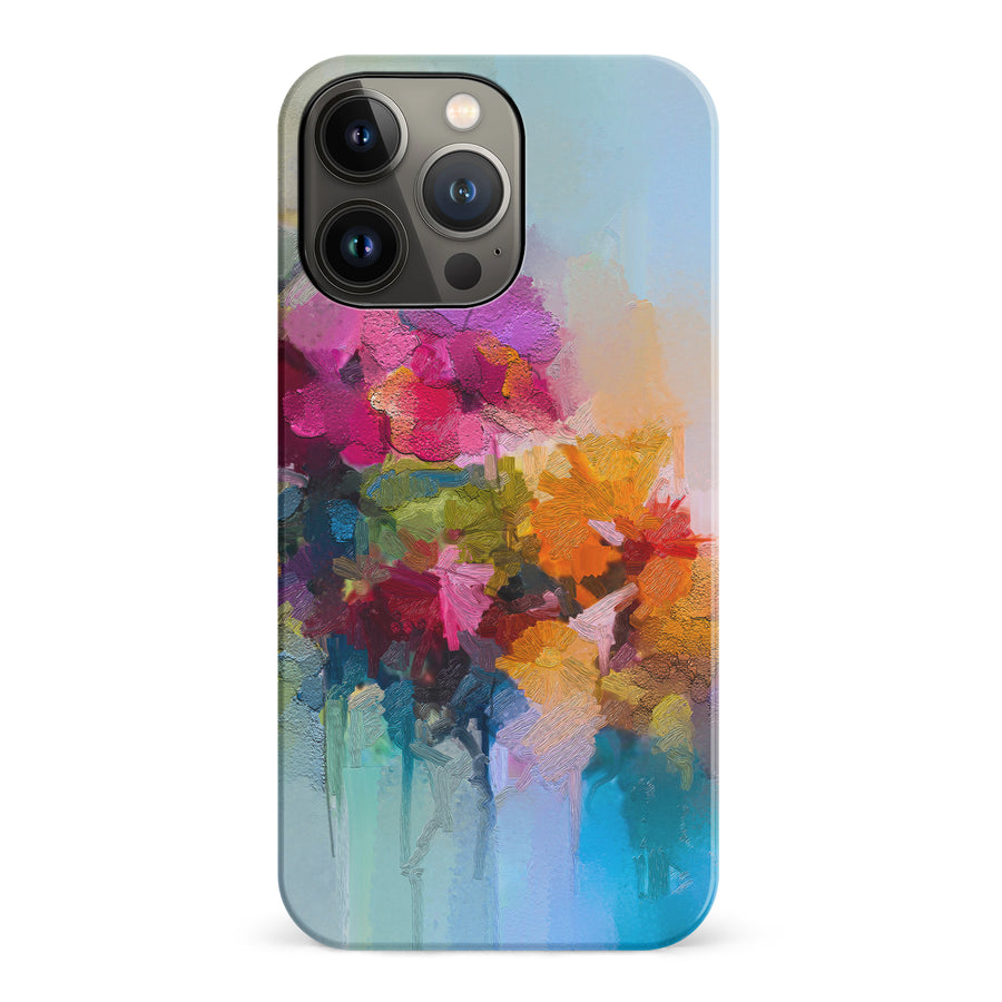 iPhone 14 Pro Dance Painted Flowers Phone Case