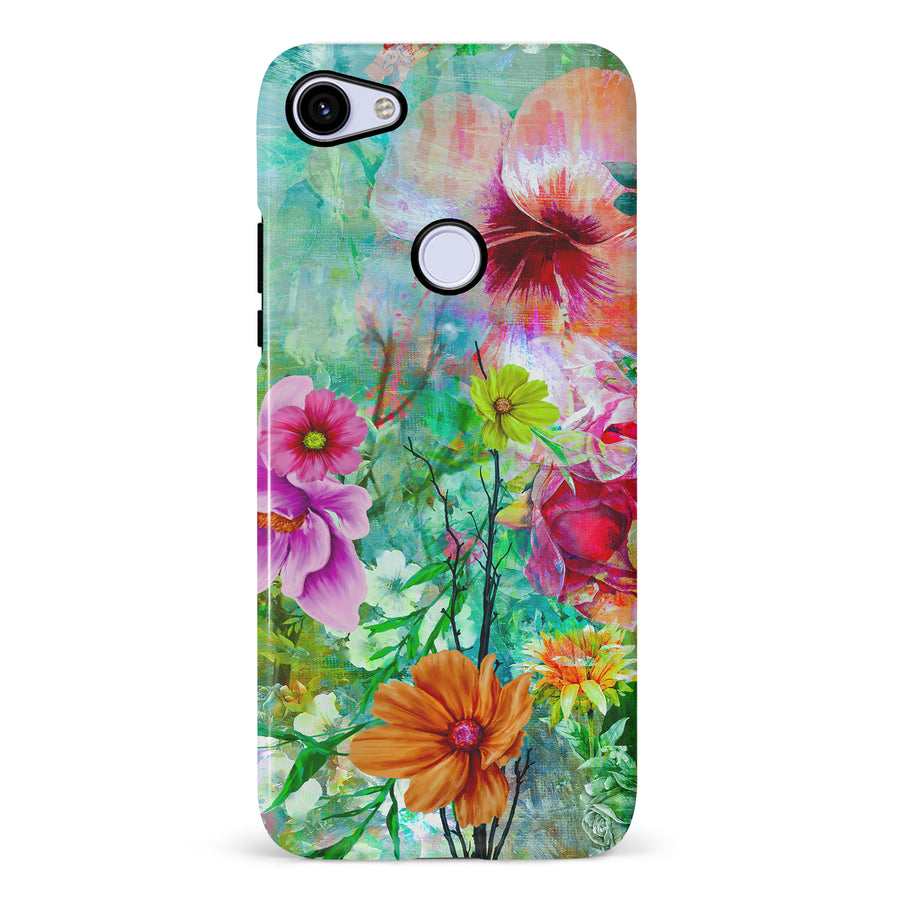 Google Pixel 3A Radiant Springtime Painted Flowers Phone Case