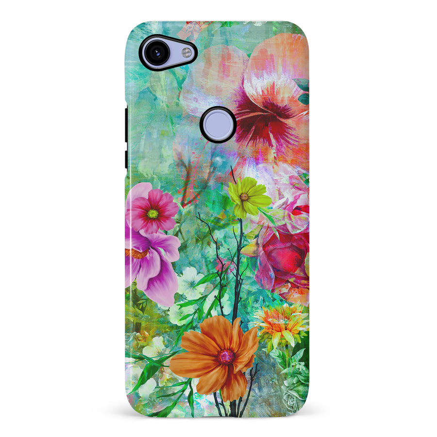 Google Pixel 3A XL Radiant Springtime Painted Flowers Phone Case