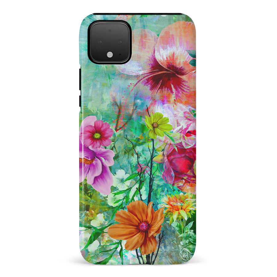 Google Pixel 4 XL Radiant Springtime Painted Flowers Phone Case