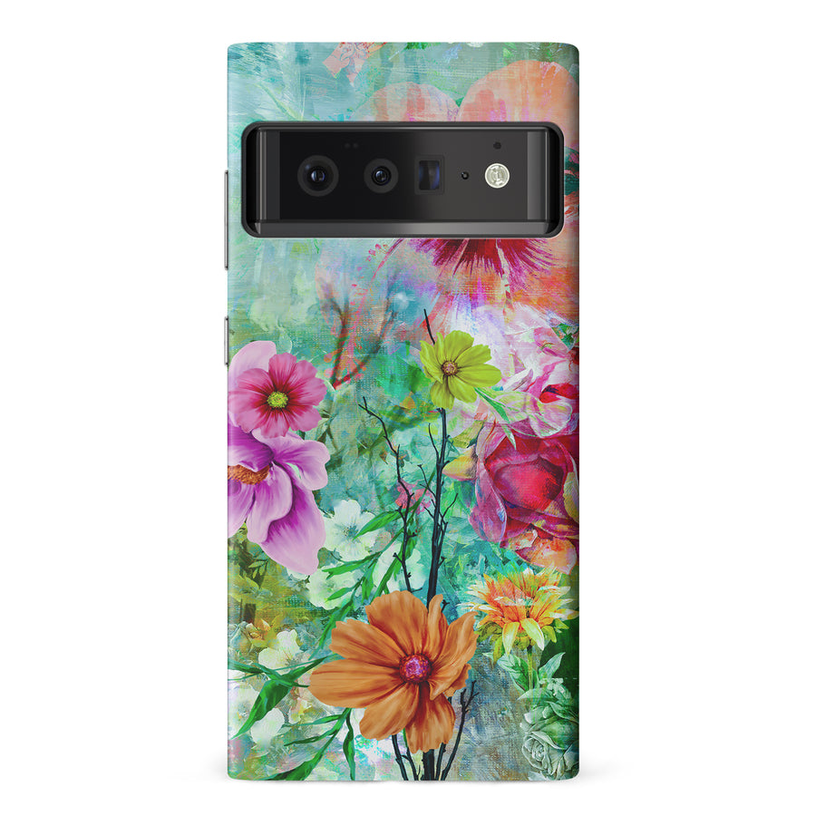 Google Pixel 6 Pro Radiant Springtime Painted Flowers Phone Case