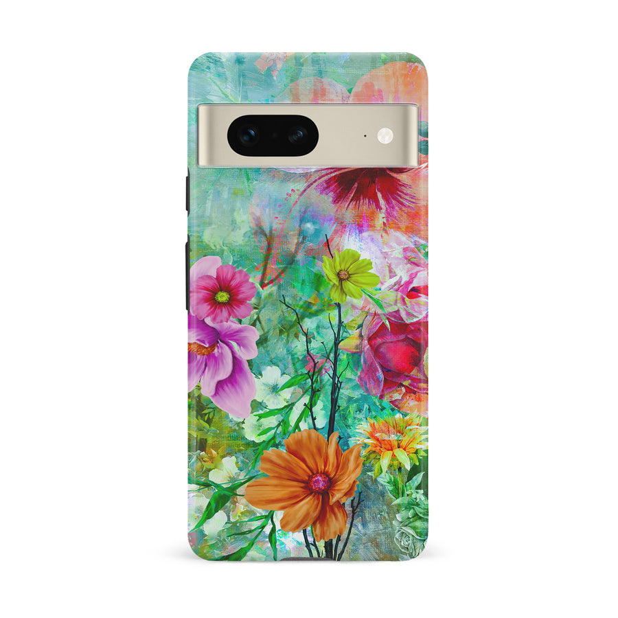 Google Pixel 7 Radiant Springtime Painted Flowers Phone Case