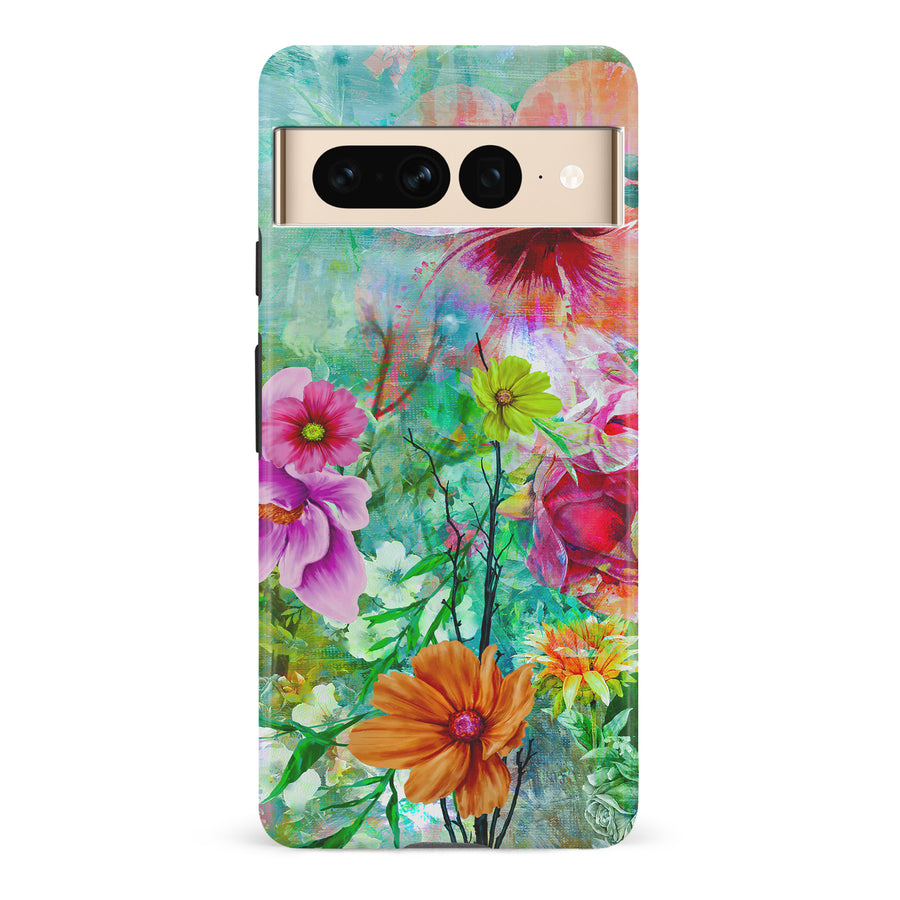 Google Pixel 7 Pro Radiant Springtime Painted Flowers Phone Case
