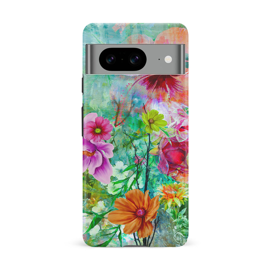 Google Pixel 8 Radiant Springtime Painted Flowers Phone Case