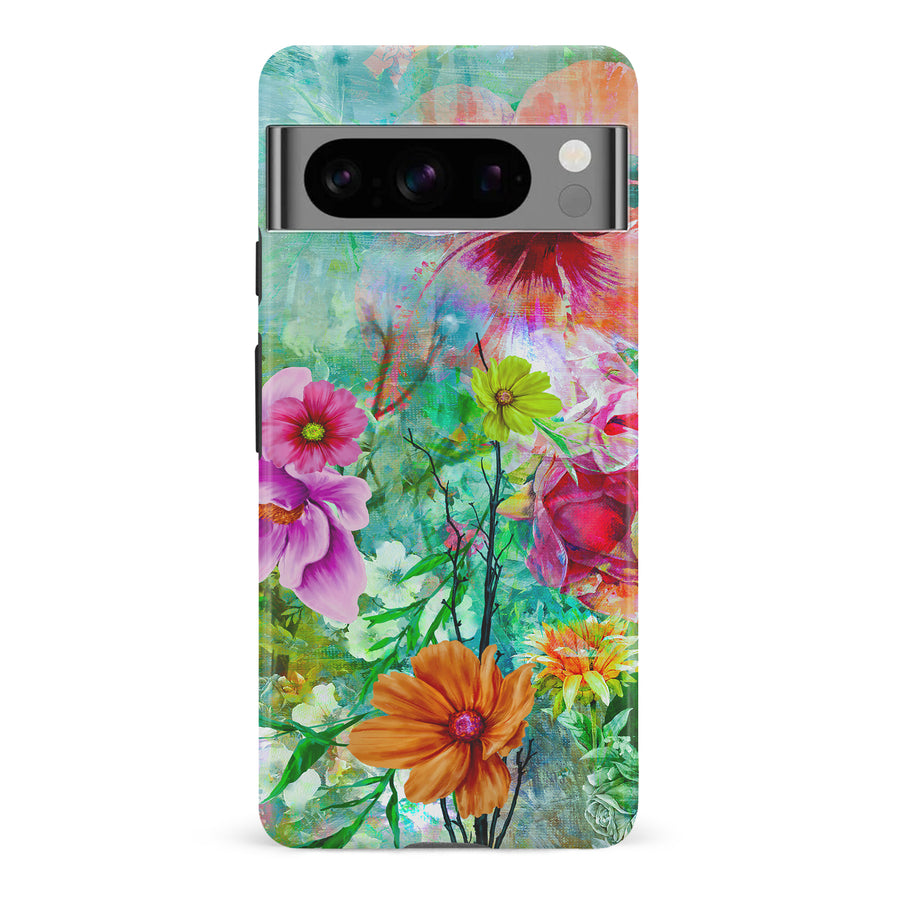 Google Pixel 8 Pro Radiant Springtime Painted Flowers Phone Case