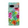 Google Pixel 8A Radiant Springtime Painted Flowers Phone Case