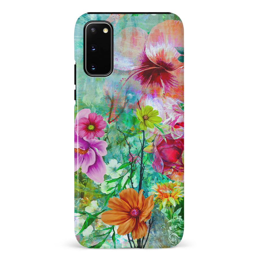 Samsung Galaxy S20 Radiant Springtime Painted Flowers Phone Case
