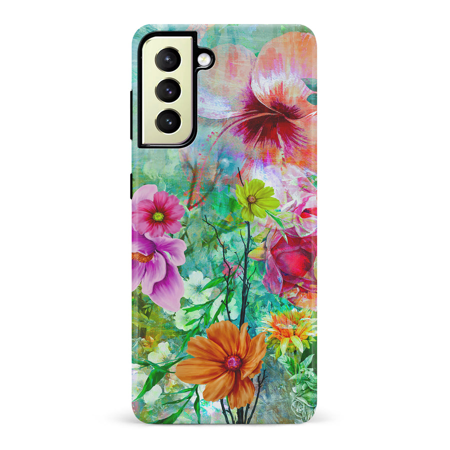 Samsung Galaxy S22 Plus Radiant Springtime Painted Flowers Phone Case