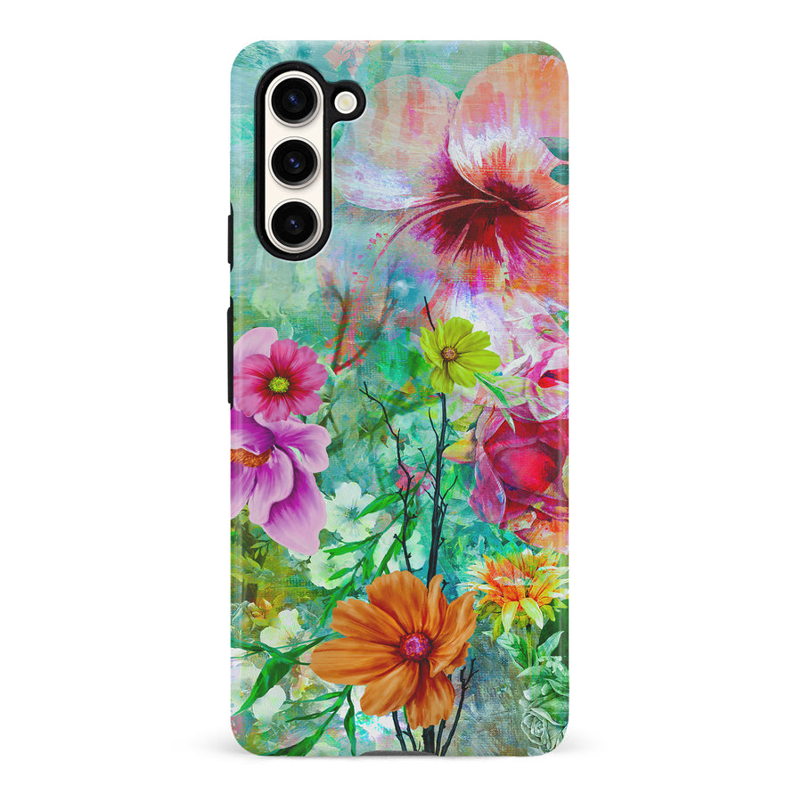 Samsung Galaxy S23 Radiant Springtime Painted Flowers Phone Case