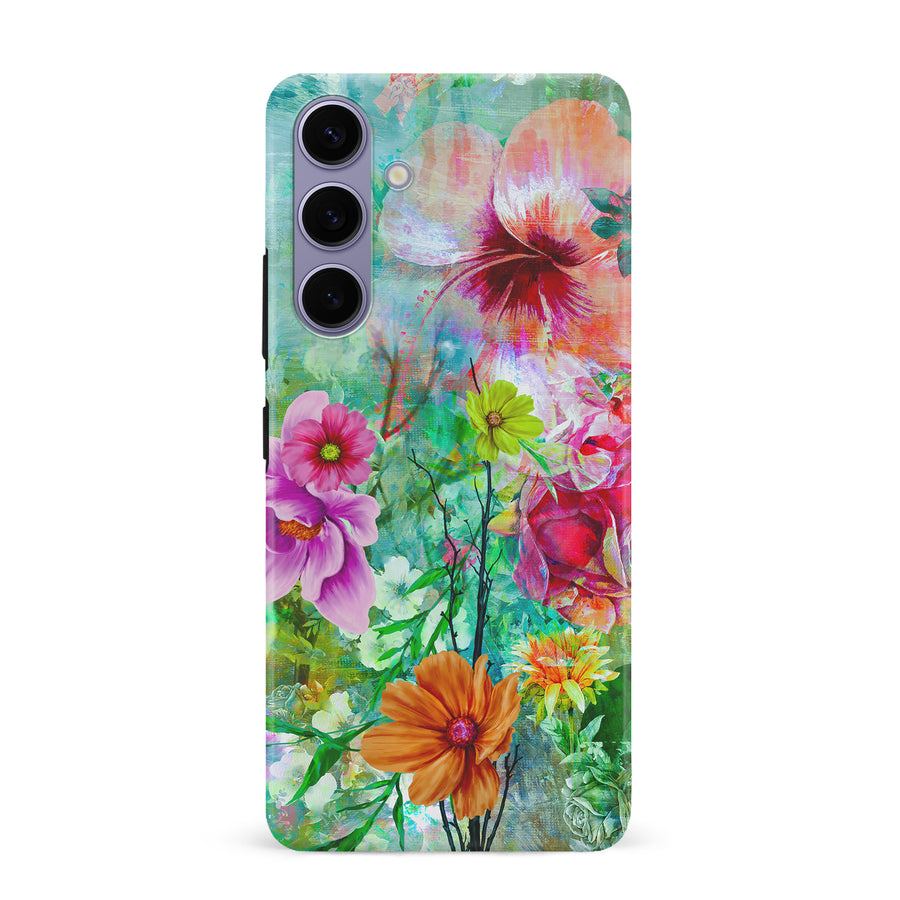 Samsung Galaxy S24 Plus Radiant Springtime Painted Flowers Phone Case