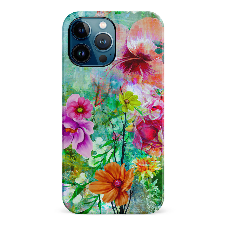 iPhone 12 Pro Max Radiant Springtime Painted Flowers Phone Case