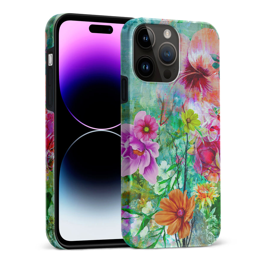 iPhone 15 Pro Max Radiant Springtime Painted Flowers Phone Case