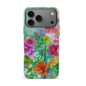 iPhone 17 Pro Max Radiant Springtime Painted Flowers Phone Case