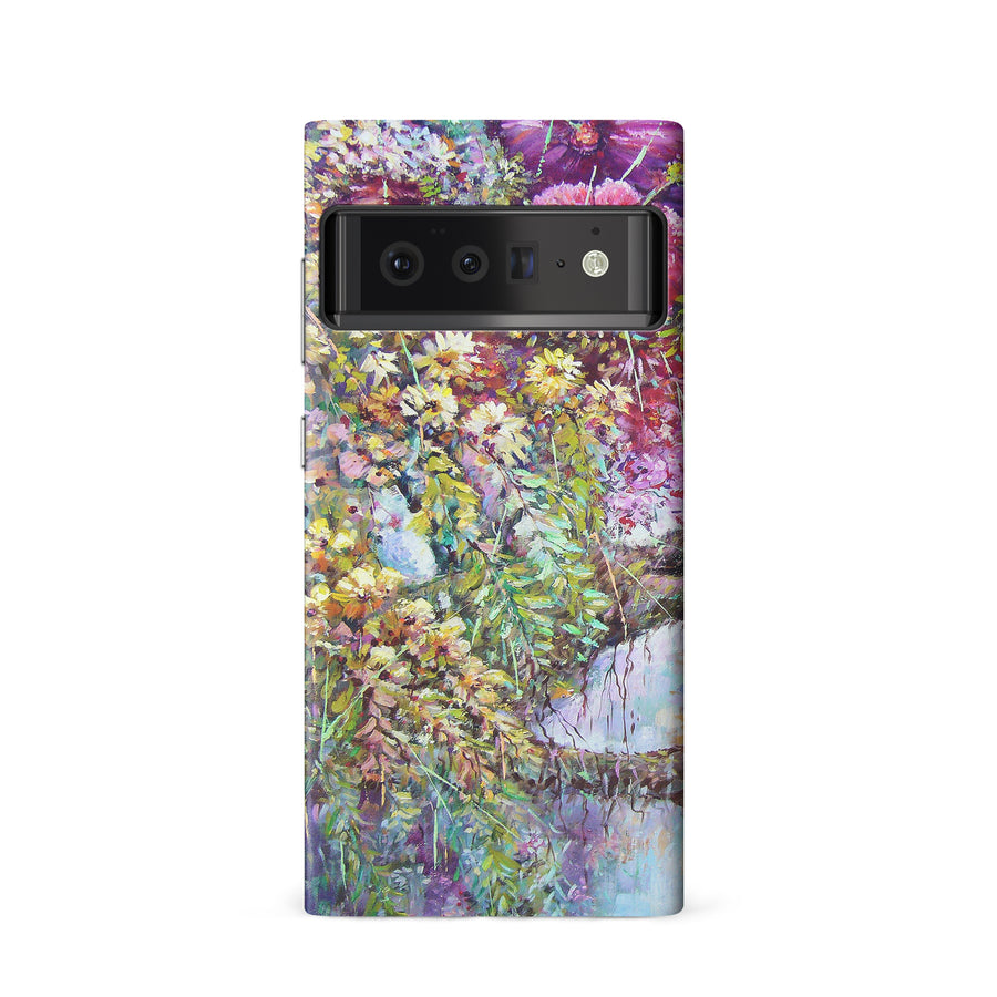 Google Pixel 6 Mystical Painted Flowerbed Phone Case