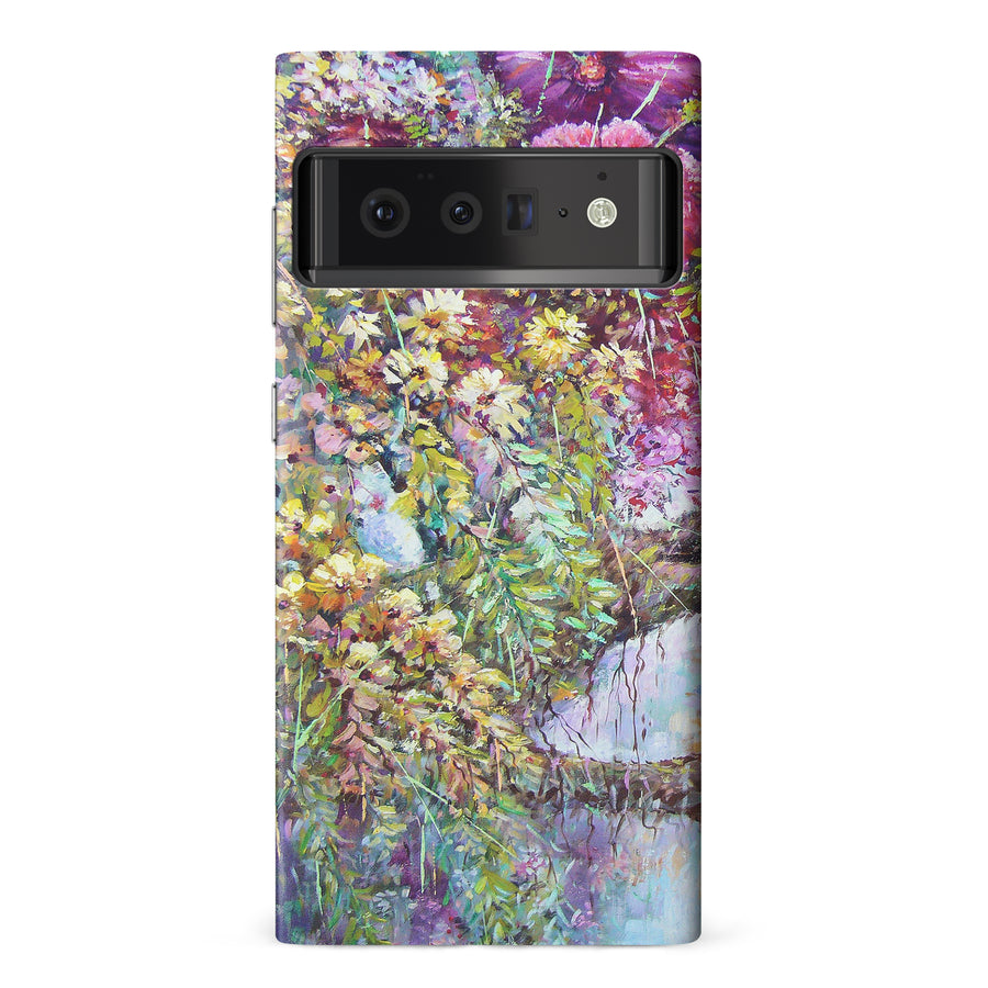 Google Pixel 6 Pro Mystical Painted Flowerbed Phone Case