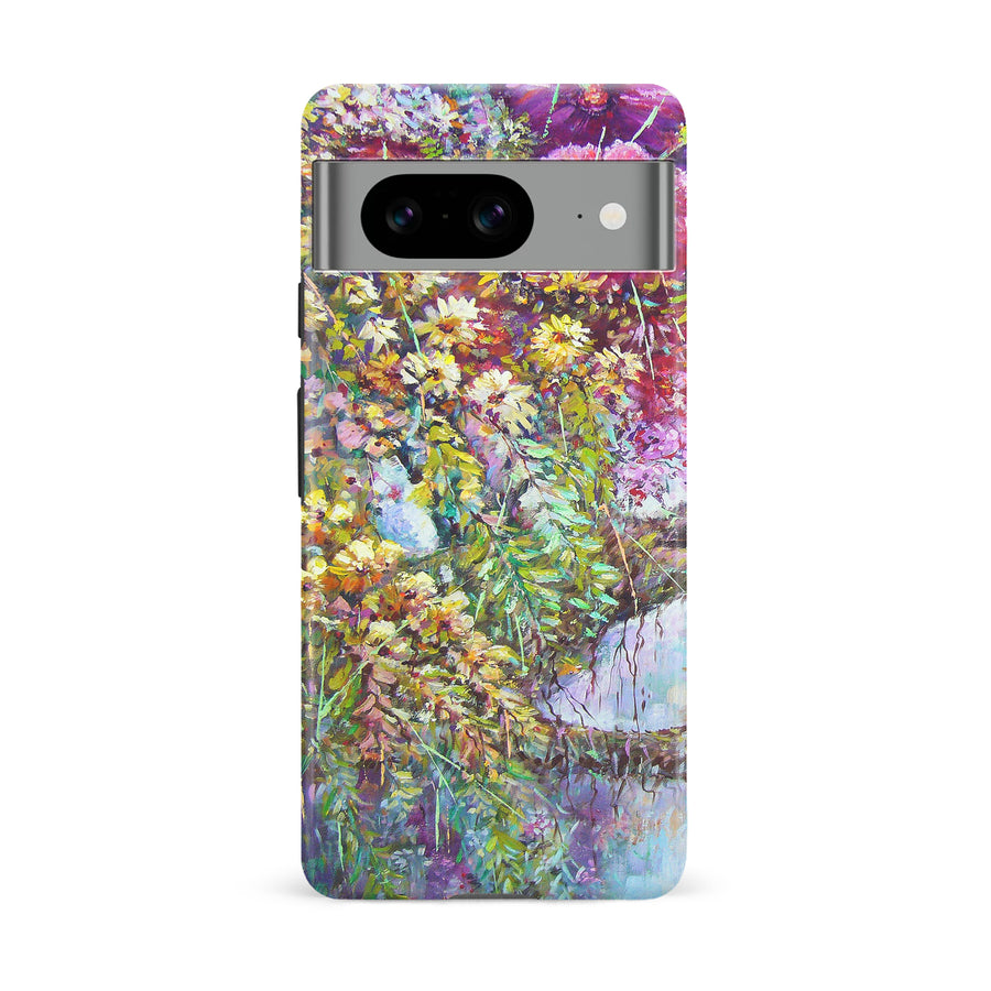 Google Pixel 8 Mystical Painted Flowerbed Phone Case