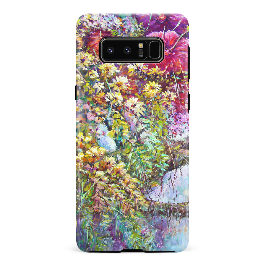 Samsung Galaxy Note 8 Mystical Painted Flowerbed Phone Case
