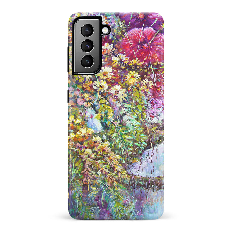 Samsung Galaxy S21 Plus Mystical Painted Flowerbed Phone Case
