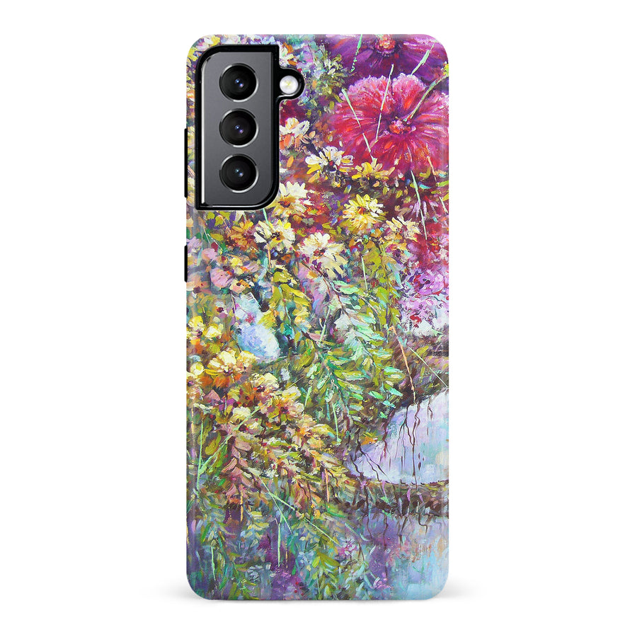 Samsung Galaxy S22 Mystical Painted Flowerbed Phone Case