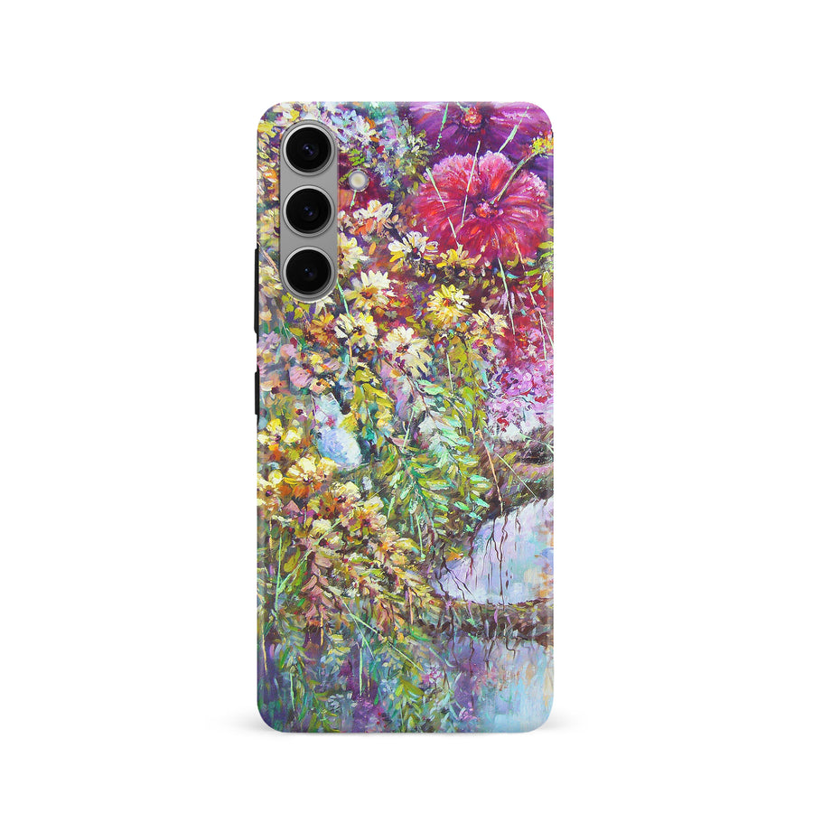 Samsung Galaxy S24 Mystical Painted Flowerbed Phone Case