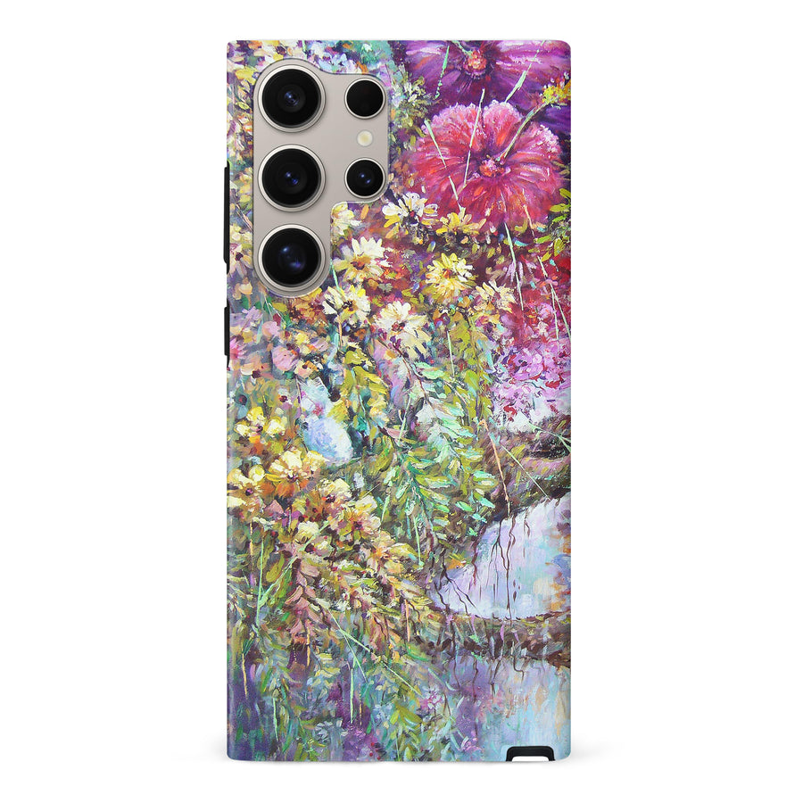 Samsung Galaxy S24 Ultra Mystical Painted Flowerbed Phone Case