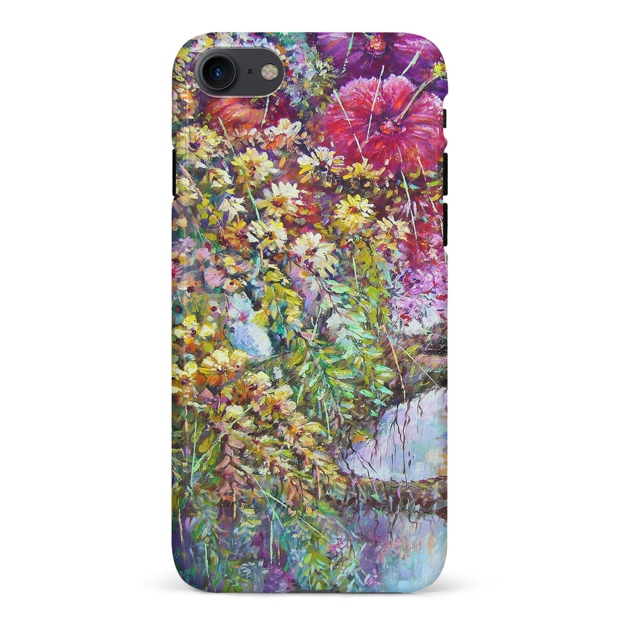 iPhone 7/8/SE Mystical Painted Flowerbed Phone Case